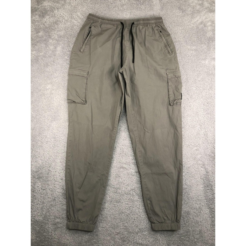 QILO Cargo Joggers Men's XL Gray Drawstring
